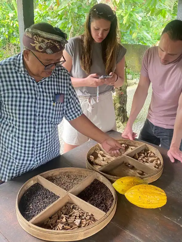 Explore a traditional coffee plantation in Bali and discover the island's rich agricultural heritage. Learn how Balinese coffee and herbal teas are made from locally grown ingredients. This coffee and agriculture experience is part of the full-day Kintamani tour with BaliWondersTour, perfect for travelers interested in Bali's natural farming culture, organic plantations, and authentic coffee tasting in the highlands. 